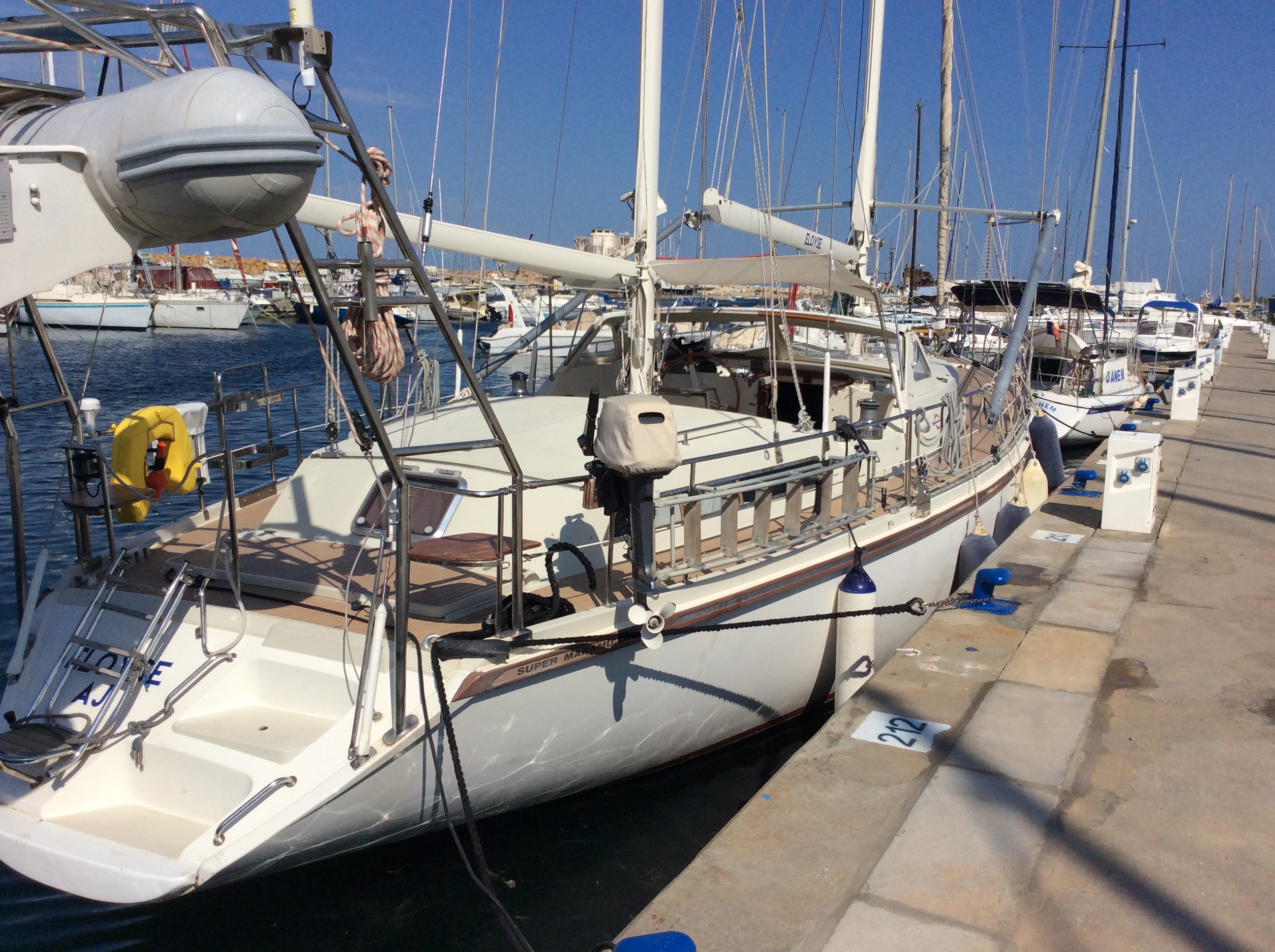 Eloyse à quai à Monastir.